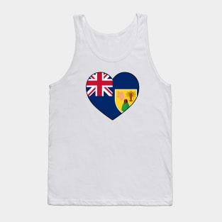 Heart - Turks and Caicos Islands Tank Top